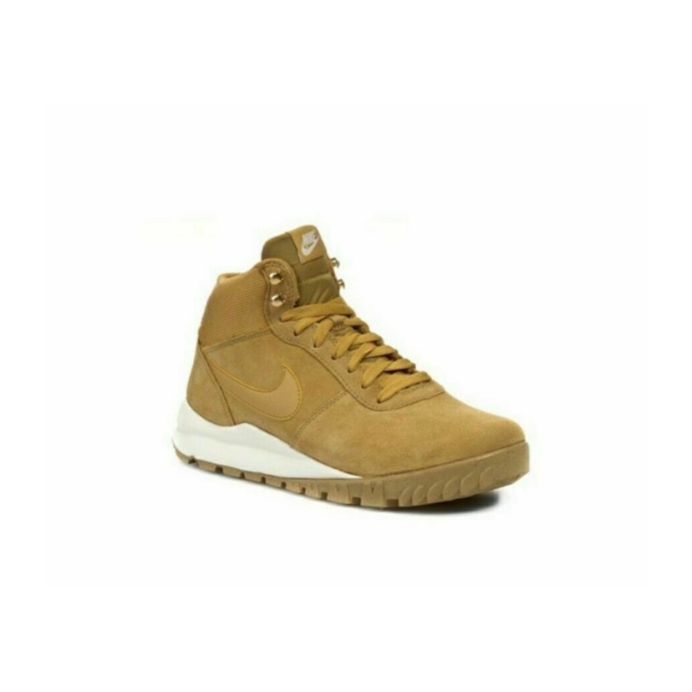 Nike Hoodland Suede Hi Top Mens Shoe Haystack Light Brown 654888-727 NEW Multi - Picture 4 of 7